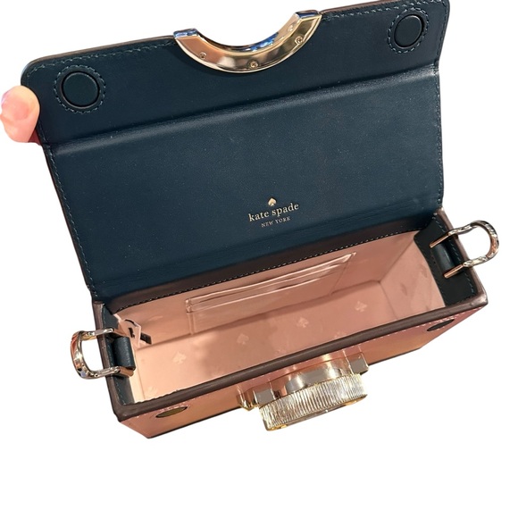 Kate Spade Teal and Pink Oh Snap Camera Crossbody Strap Purse - Picture 6 of 14